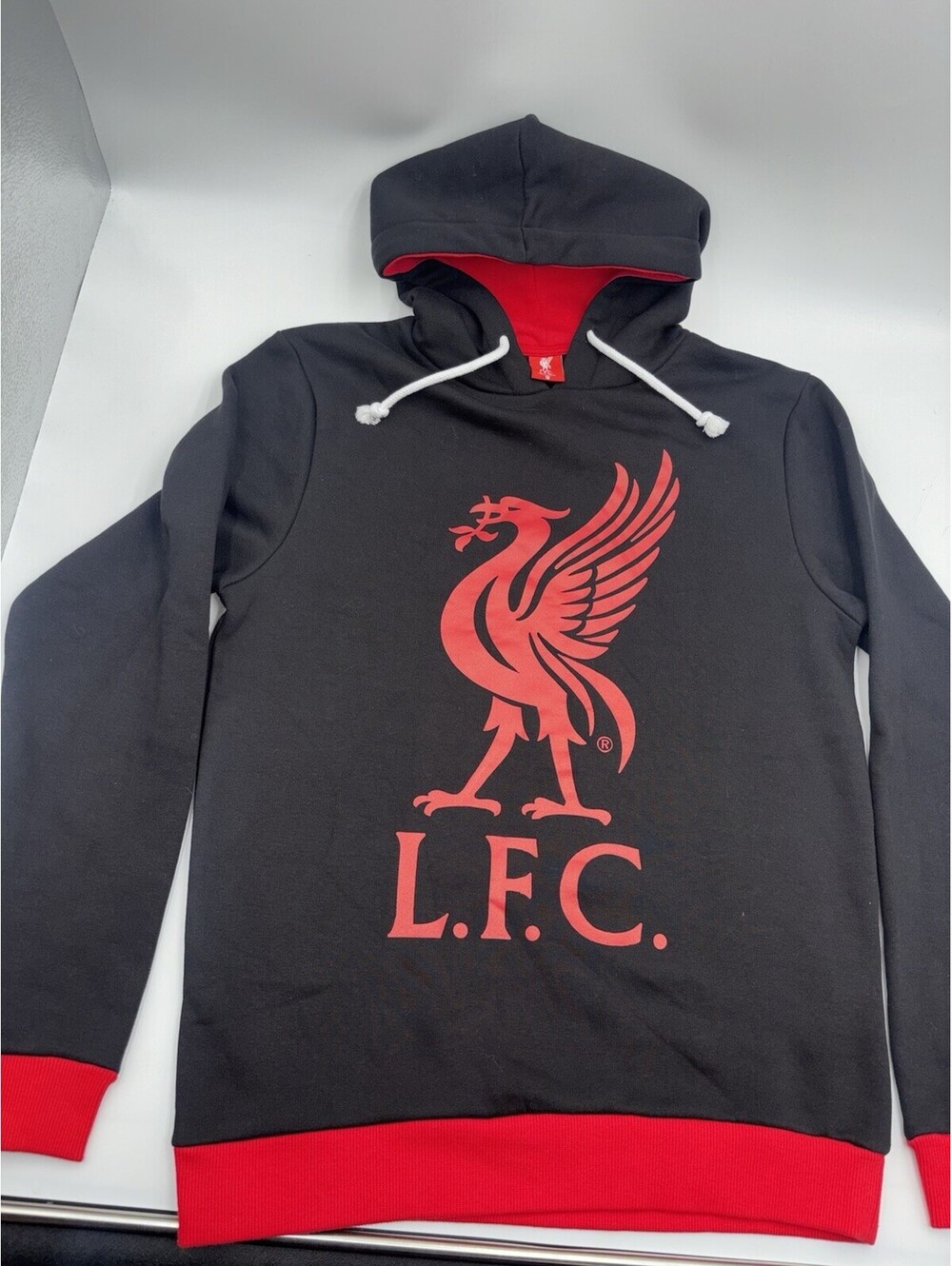 L.F.C. Liverpool Football Club Black Hoodie Sweatshirt Men's Size Small
